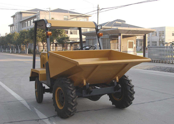 중국 바퀴 2WD 1.5 톤은 외바퀴 손수레 고용, 유압 콘크리트 4 바퀴 무덤을 추적했습니다 협력 업체