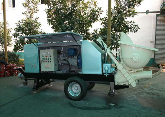 중국 7.4Mpa 27m3/h 구체 펌프 기계, 공기 냉각 장치 전기 미끄럼 수송아지 구체 펌프 협력 업체