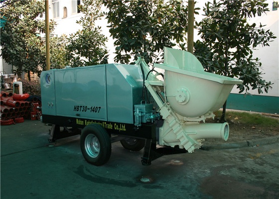 중국 거품이 인 시멘트/정밀한 골재 콘크리트를 위한 트레일러 유형 유압 구체 펌프 협력 업체